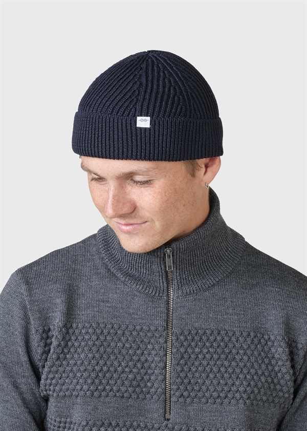 Klitmøller Collective - Fine Short Beanie - Navy